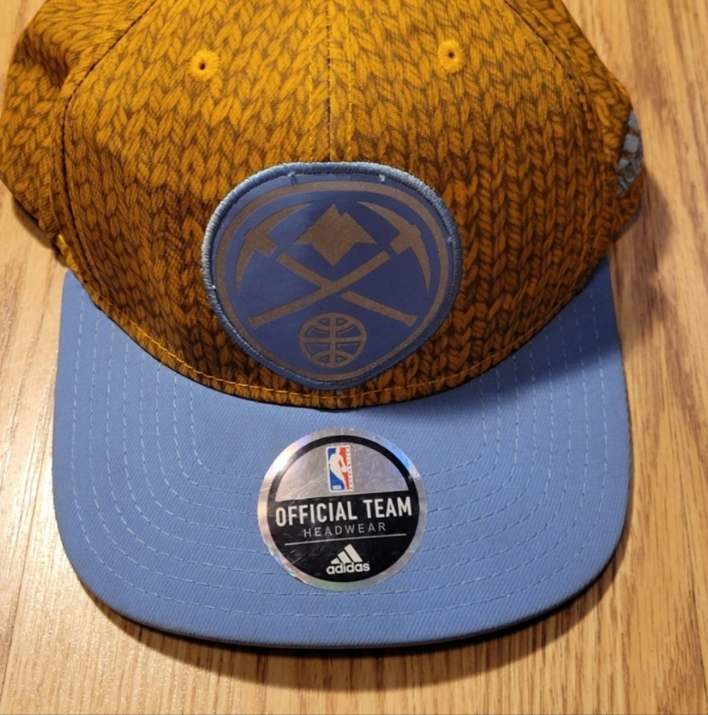 NBA Adidas Denver Nuggets Hat Cap Snapback Size: One Size Adults